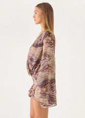 Elisana Mini Dress - Golden Tiger