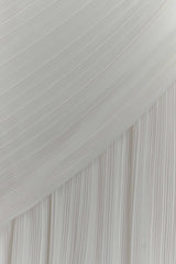 Tamara Shirred Chiffon Midi Dress - White