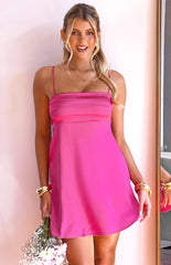Chantell Hot Pink Mini Dress