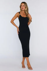 Looks Like Success Midi Dress Black