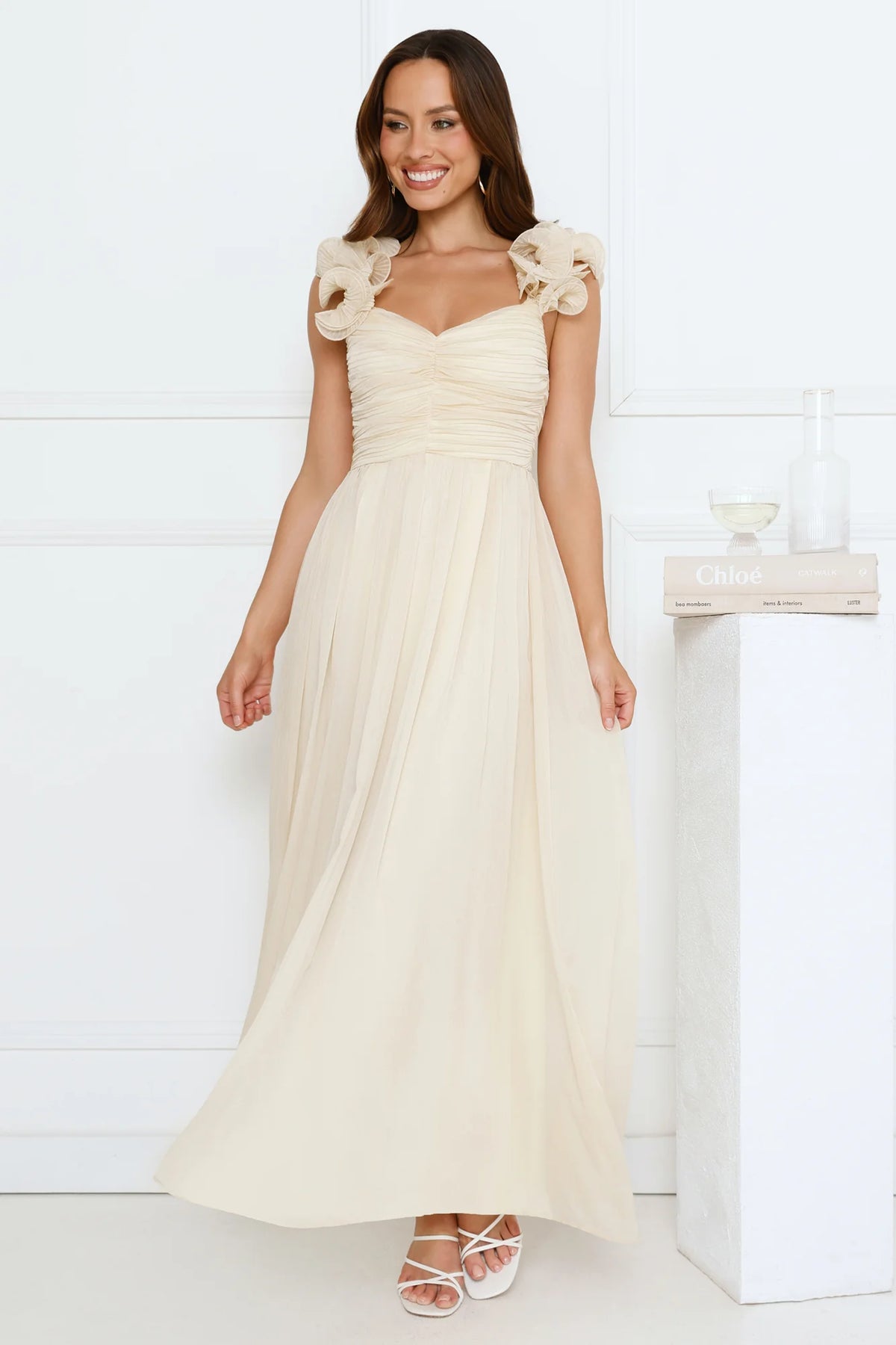 Dusk Pop Maxi Dress Yellow